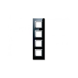 PLAQUE VERA 44 CARREE EN VERRE NOIR ABSOLU 2+2+2+2 MODULES|sfh|5a4ed682a34c|