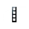 PLAQUE VERA 44 CARREE EN VERRE NOIR ABSOLU 2+2+2+2 MODULES|sfh|5a4ed682a34c|