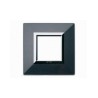 PLAQUE ZAMA 44 CARRÉE GRIS FONCE METALLISÉ 2 MODULES|sfh|b982304ab178|