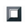 PLAQUE ZAMA 44 CARRÉE GRIS FONCE METALLISÉ 2 MODULES|sfh|b157ffb7334e|