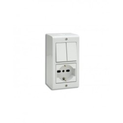 BOITE APPARENTE 4 MODULES S45 BLANC|sfh|0bf108fd5c6d|