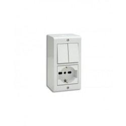 BOITE APPARENTE 4 MODULES S45 BLANC|sfh|89bd57b1a68e|